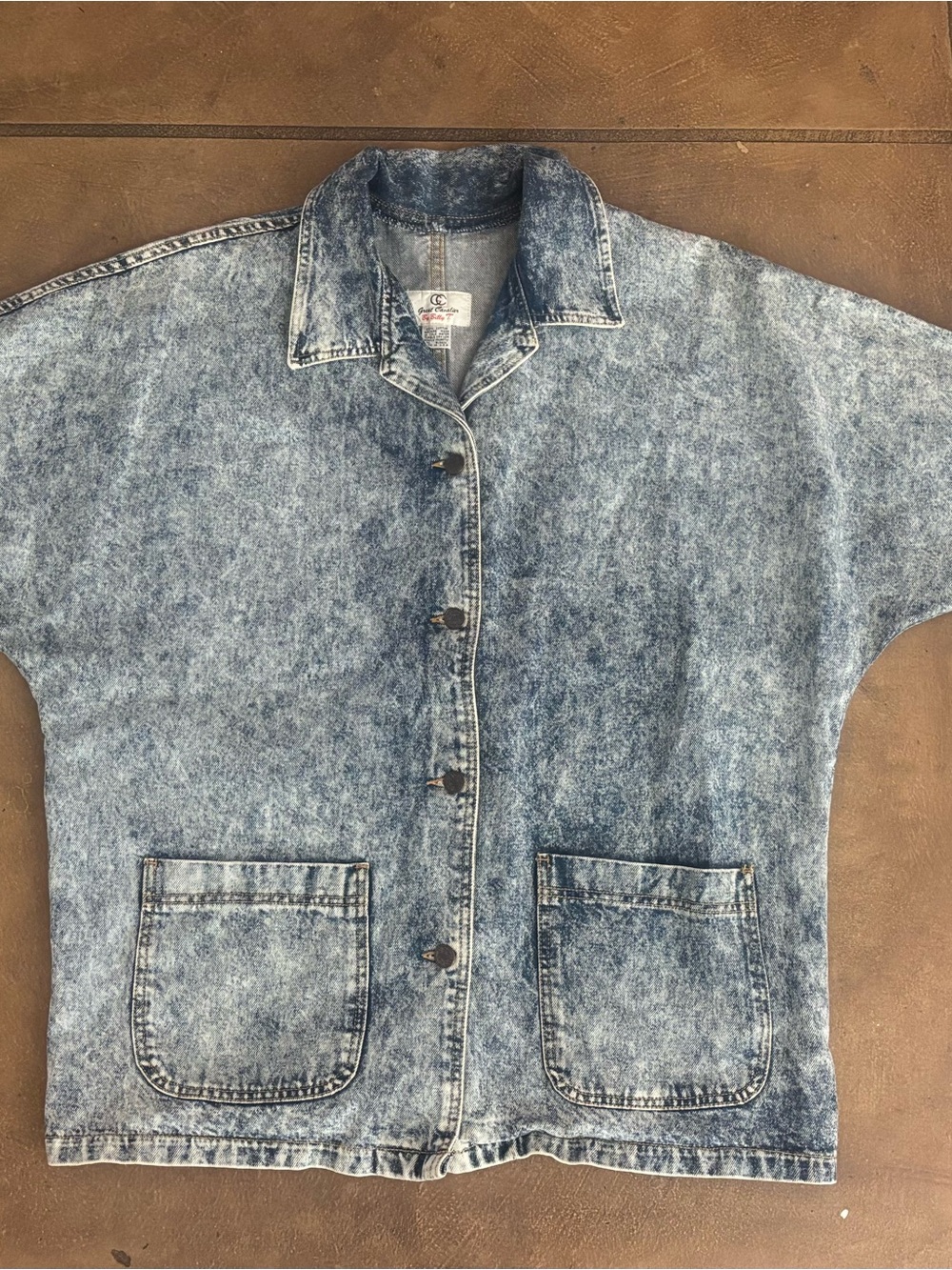Vintage 90s Light Blue Acid Wash Denim Jacket Women’s XXL by Great Cavalier
